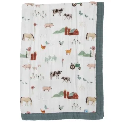 Little Unicorn Cotton Muslin Baby Quilt