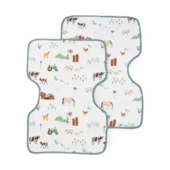 Little Unicorn Cotton Muslin Burp Cloth - 2 - Pack