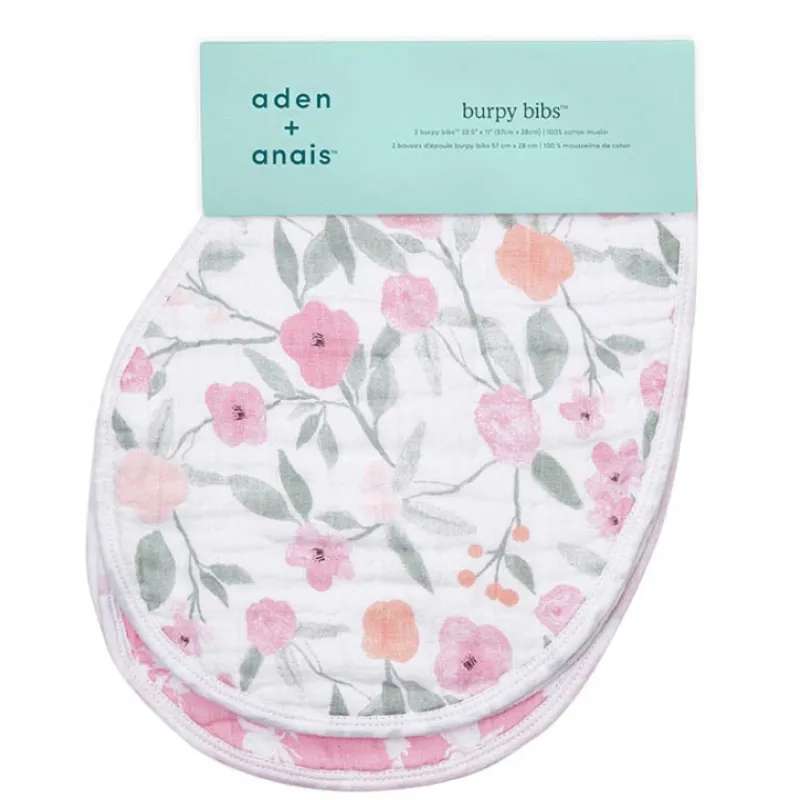 Aden & Anais Cotton Muslin Burpy Bibs - 2 Pack