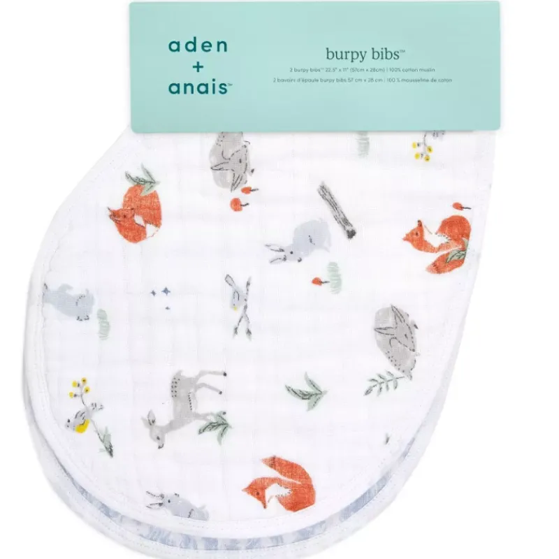 Aden & Anais Cotton Muslin Burpy Bibs - 2 Pack