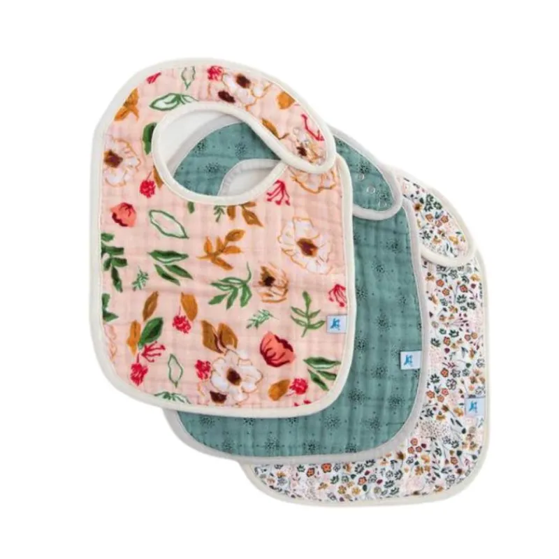 Little Unicorn Cotton Muslin Classic Bibs - 3 Pack