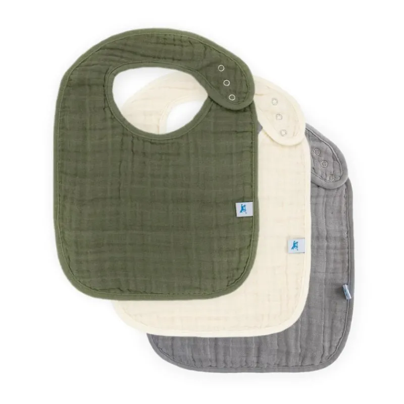 Little Unicorn Cotton Muslin Classic Bibs - 3 Pack