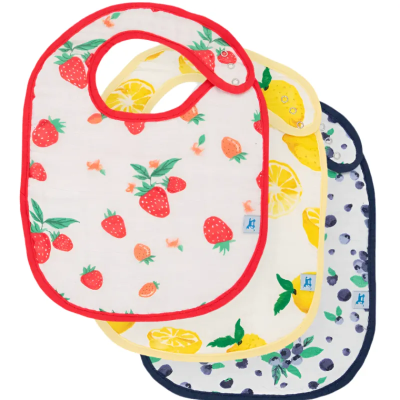 Little Unicorn Cotton Muslin Classic Bibs - 3 Pack