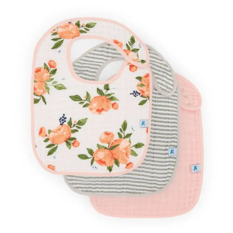Little Unicorn Cotton Muslin Classic Bibs - 3 Pack