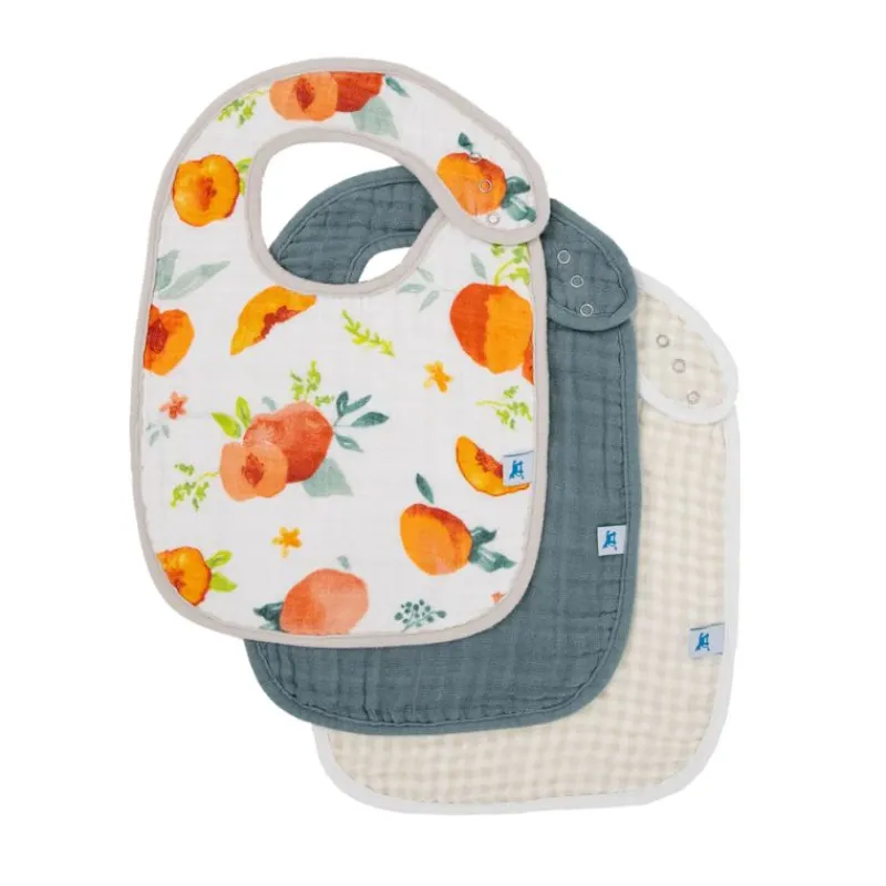 Little Unicorn Cotton Muslin Classic Bibs - 3 Pack
