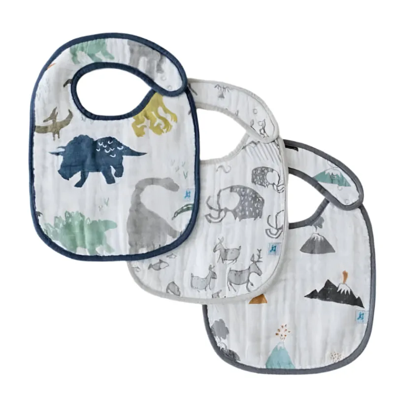 Little Unicorn Cotton Muslin Classic Bibs - 3 Pack