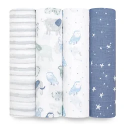 Aden & Anais Cotton Muslin Swaddles - 4 Pack