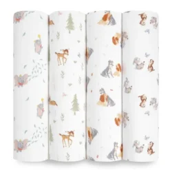 Aden & Anais Cotton Muslin Swaddles - 4 Pack