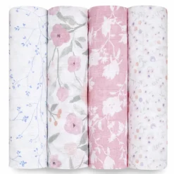 Aden & Anais Cotton Muslin Swaddles - 4 Pack