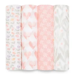 Aden & Anais Cotton Muslin Swaddles - 4 Pack