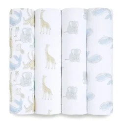 Aden & Anais Cotton Muslin Swaddles - 4 Pack