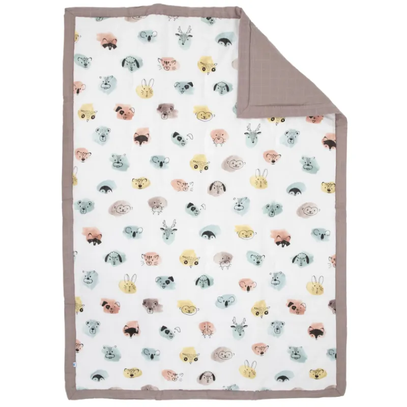 Little Unicorn Cotton Muslin Toddler Comforter