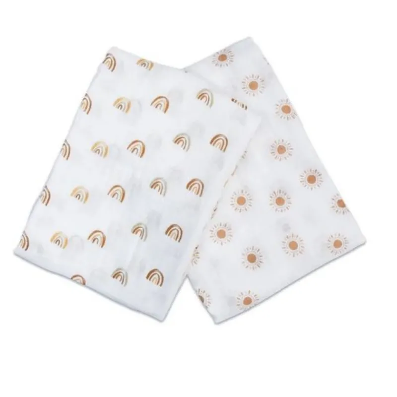 Lulujo Cotton Swaddles - 2 Pack