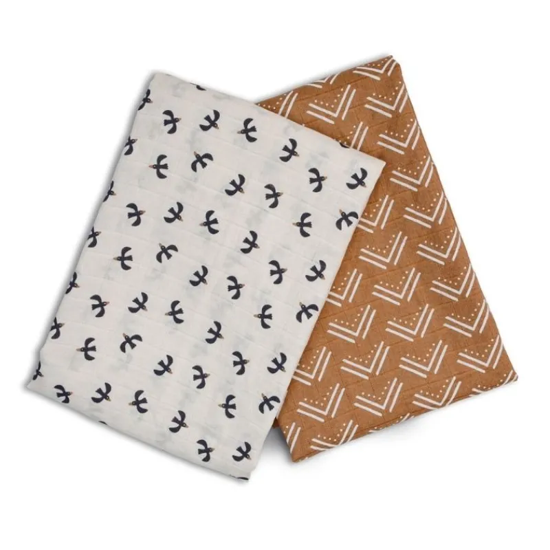 Lulujo Cotton Swaddles - 2 Pack