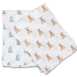 Lulujo Cotton Swaddles - 2 Pack