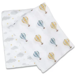 Lulujo Cotton Swaddles - 2 Pack