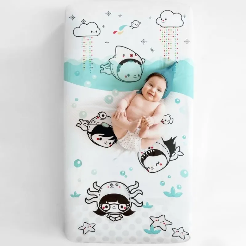 Rookie Humans Crib Sheet - Dive In (Satin)