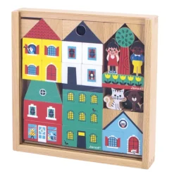 Janod Cross Roads Wooden Blocks
