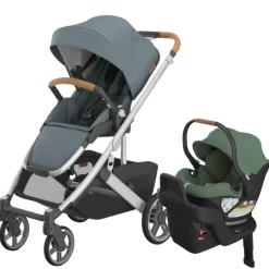 UPPAbaby Cruz V3 Stroller + Aria Infant Car Seat Travel System