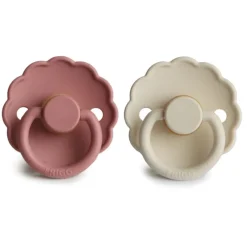 Frigg Daisy Natural Rubber Pacifier - 2 Pack