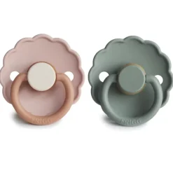 Frigg Daisy Natural Rubber Pacifier - 2 Pack