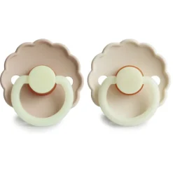 Frigg Daisy Natural Rubber Pacifier - 2 Pack