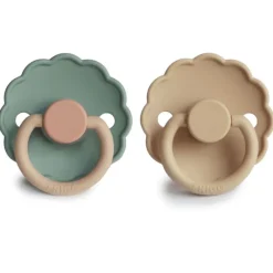 Frigg Daisy Silicone Pacifiers - 2 Pack