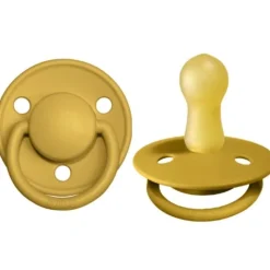 BIBS De Lux Natural Rubber Latex Pacifier - 2 Pack