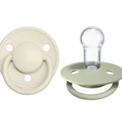 BIBS De Lux Silicone Natural Pacifier - 2 Pack