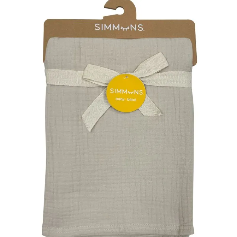 Simmons Deluxe 4-Ply Muslin Blanket