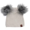 CaliKids Double Pompom Baby Knit Hat