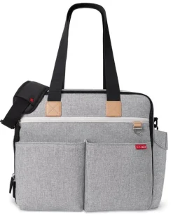 Skip Hop Duo Weekender Diaper Bag - Grey Melange