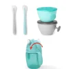 Skip Hop Easy-Feed Mealtime Set - Teal/Grey