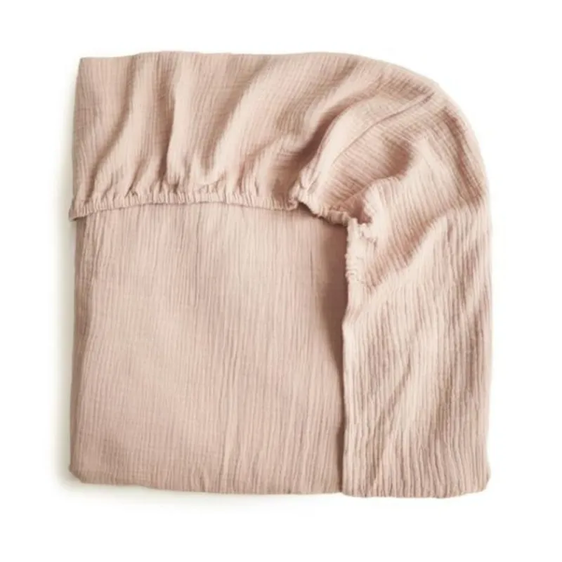 Mushie Extra Soft Muslin Crib Sheet