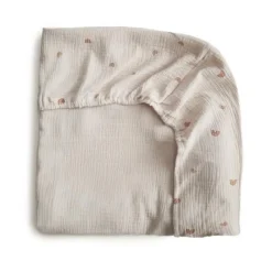 Mushie Extra Soft Muslin Crib Sheet