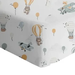 Living Textiles Fitted Cotton Crib Sheet