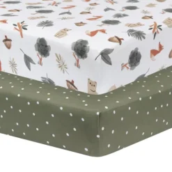 Living Textiles Fitted Cotton Crib Sheet
