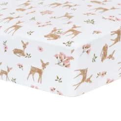 Living Textiles Fitted Cotton Crib Sheet