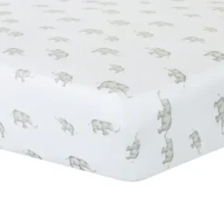Living Textiles Fitted Cotton Crib Sheet