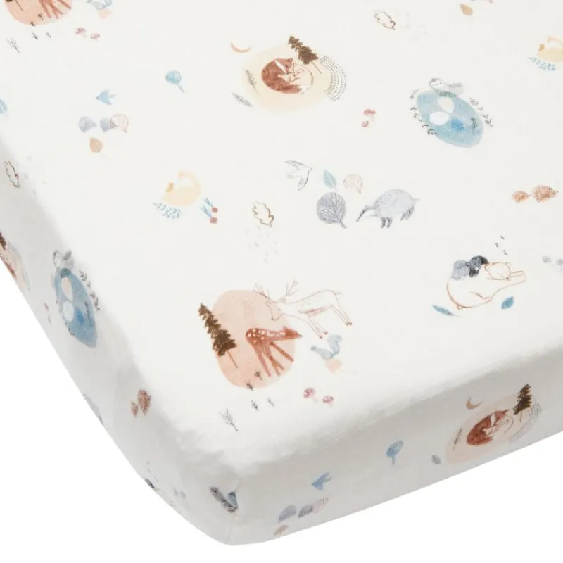 LouLou Lollipop Fitted Muslin Crib Sheets