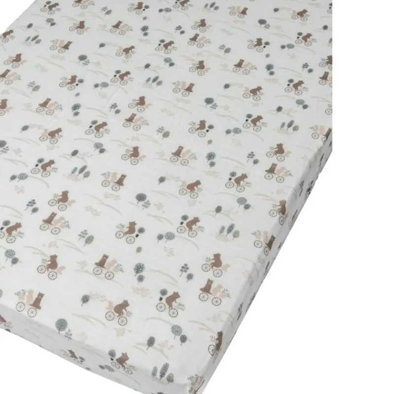 LouLou Lollipop Fitted Muslin Crib Sheets