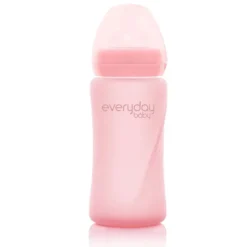 Everyday Baby Glass Baby Bottle (240mL) - Rose Pink
