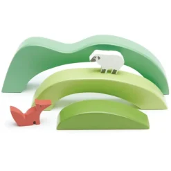 TenderLeaf Green Hills Stacking Toy