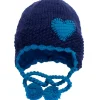 CaliKids Heart Ski Hat - Navy