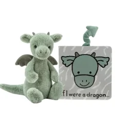 Jellycat If I Were A Dragon Book + Plush Bundle