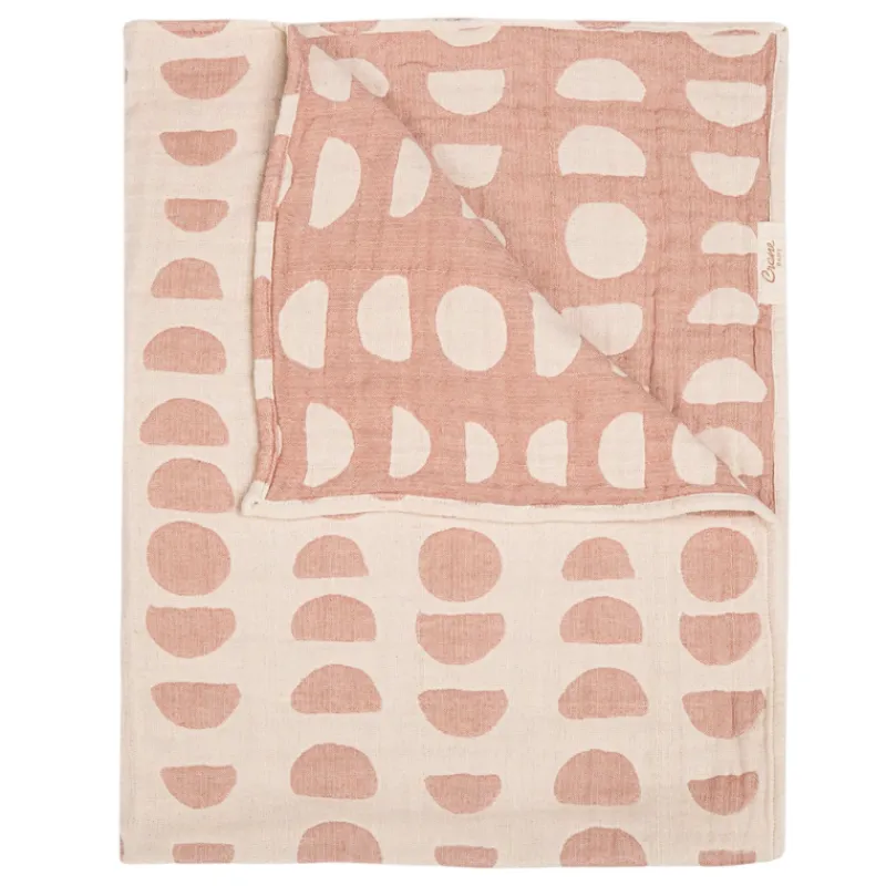 Crane Jacquard Muslin Blanket