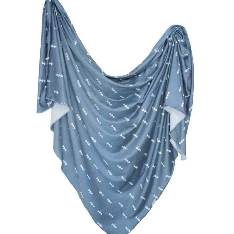 Copper Pearl Knit Swaddle Blanket