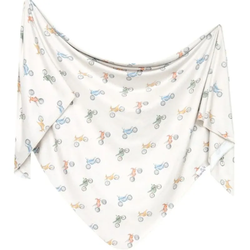Copper Pearl Knit Swaddle Blanket