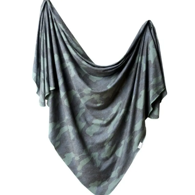 Copper Pearl Knit Swaddle Blanket