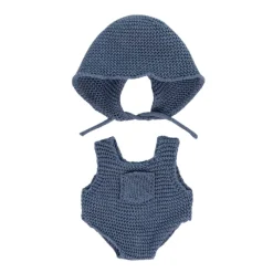 Miniland Knitted Doll Romper & Hood - 8.25"